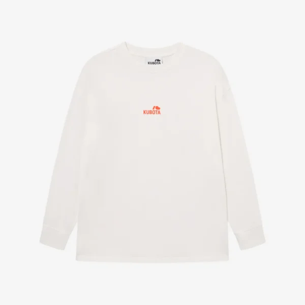 Zdjęcie główne - Longsleeve bawełniany Statement ecru oversize