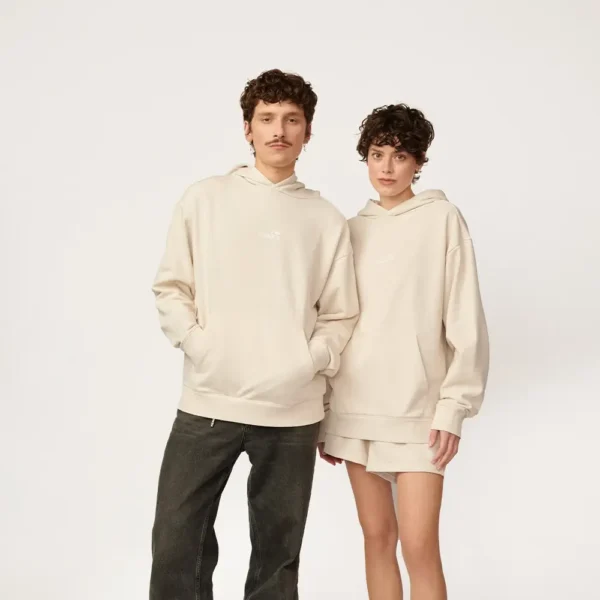 Bluza z kapturem Statement beżowa