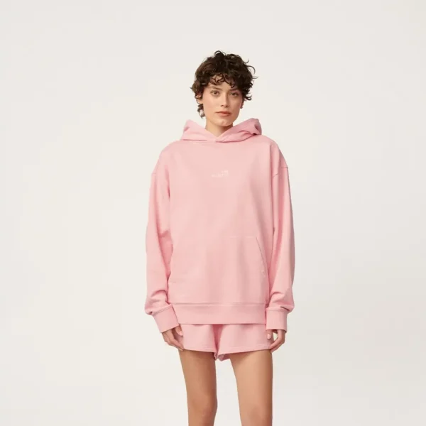 Bluza z kapturem Statement różowa