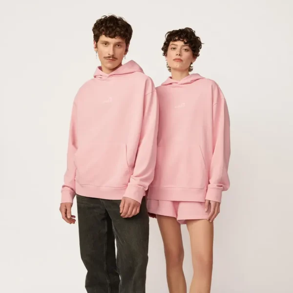 Bluza z kapturem Statement różowa