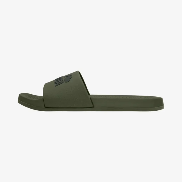 Klapek Kubota Basic khaki pokazany z profilu, ukazujący antypoślizgową, stabilną podeszwę oraz ergonomiczną linię cholewki.