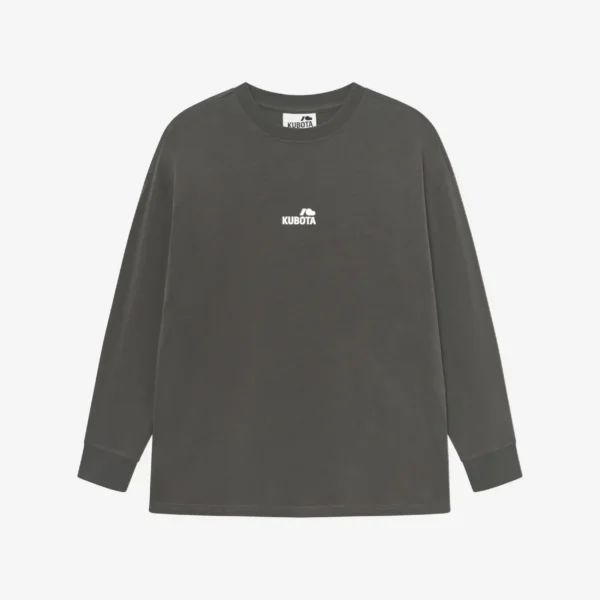 Zdjęcie główne - Longsleeve bawełniany Statement brązowy oversize