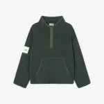 Bluza polarowa Cushy ciemnozielona męska oversize