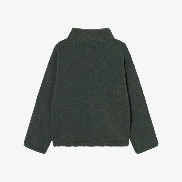 Bluza polarowa Cushy ciemnozielona męska oversize