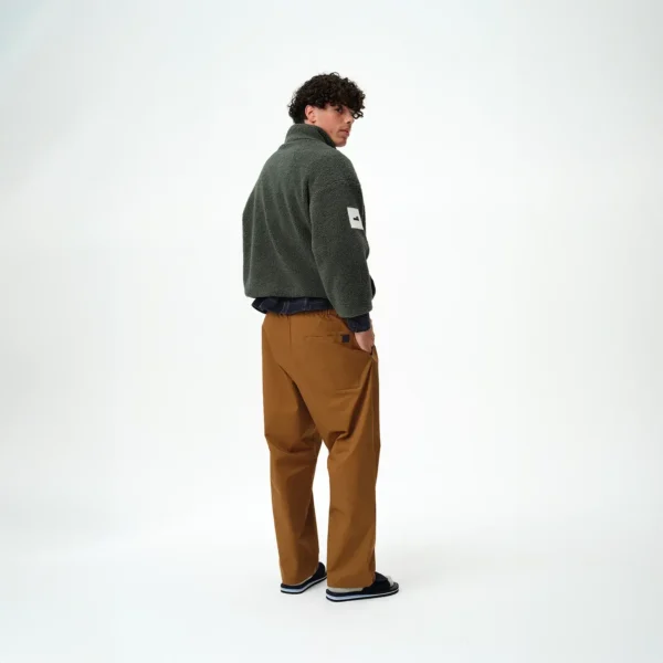 Bluza polarowa Cushy ciemnozielona męska oversize