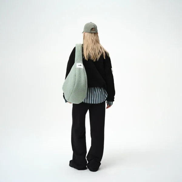 Bluza polarowa Cushy czarna damska oversize