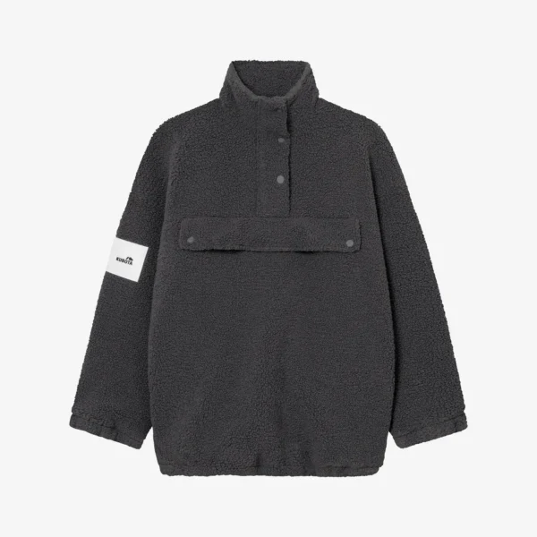 Zdjęcie główne - Bluza polarowa Cushy grafitowa damska oversize