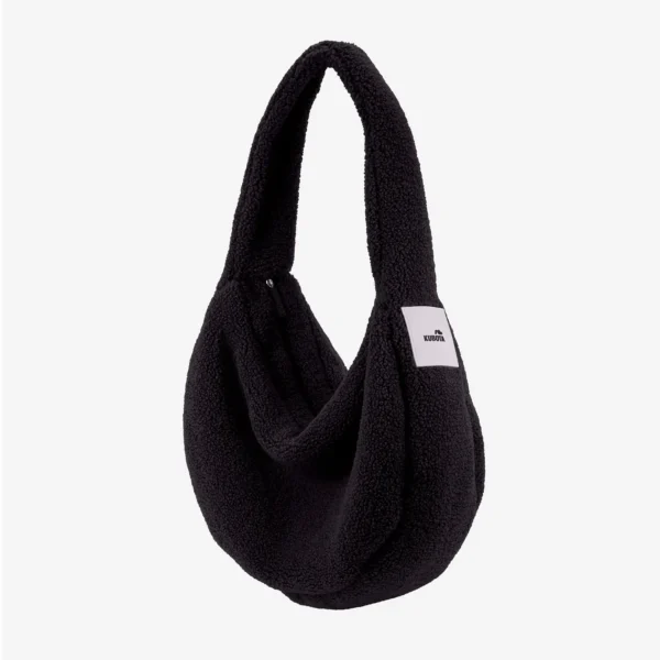 Zdjęcie dodatkowe - Torba shopper z polaru Cushy czarna
