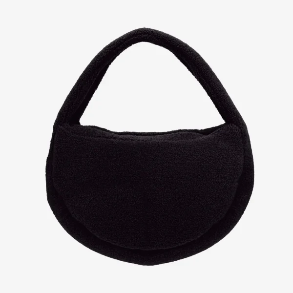 Torba shopper z polaru Cushy czarna