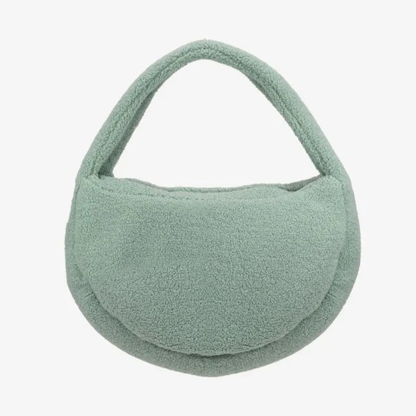Torba shopper z polaru Cushy miętowa