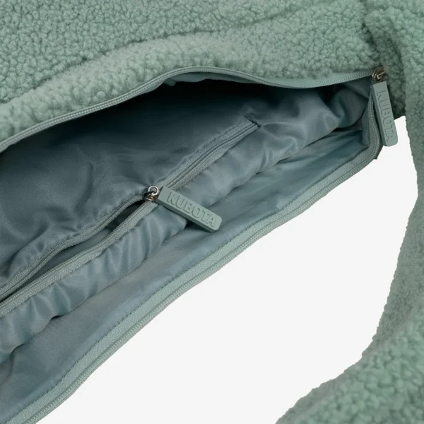 Torba shopper z polaru Cushy miętowa