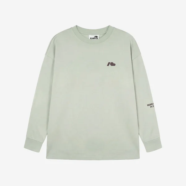 Zdjęcie dodatkowe - Longsleeve oversize Street Edge matcha unisex