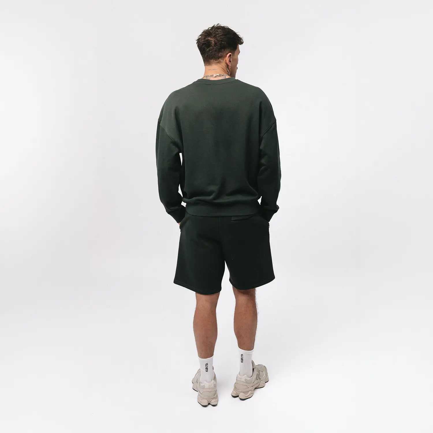 Bluza oversize Easy ciemnozielona męska