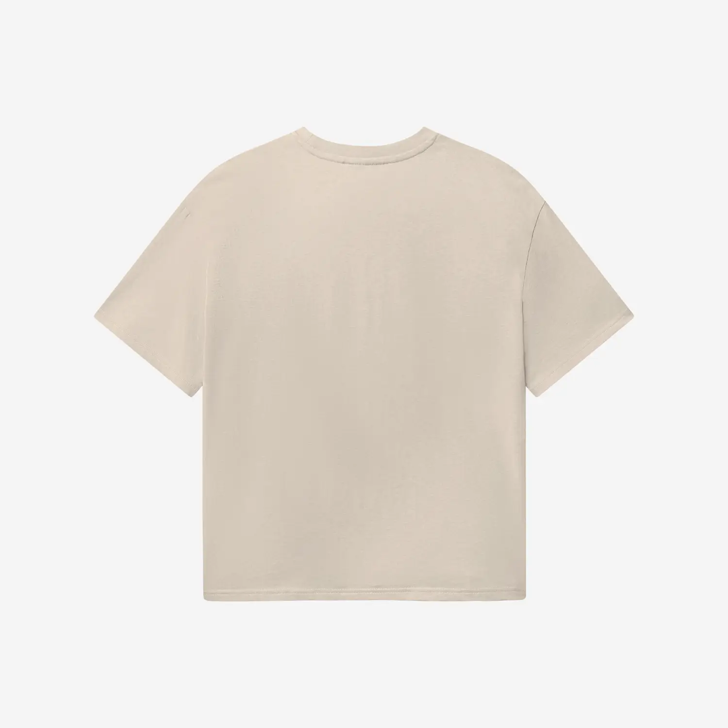 T-shirt oversize Easy beżowy damski