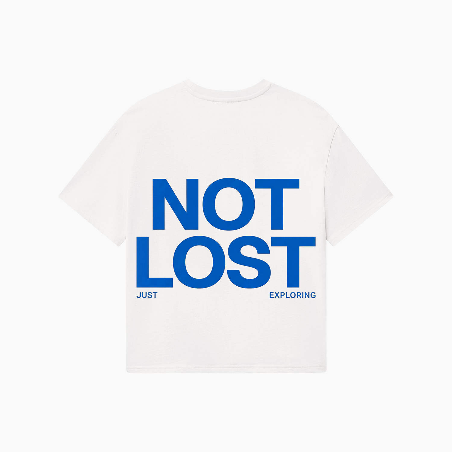 Limitowany, t-shirt biały Kubota x Empik z niebieskim napisem