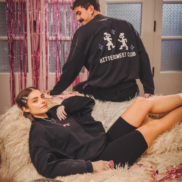Bluza oversize BitterSweet niebieski