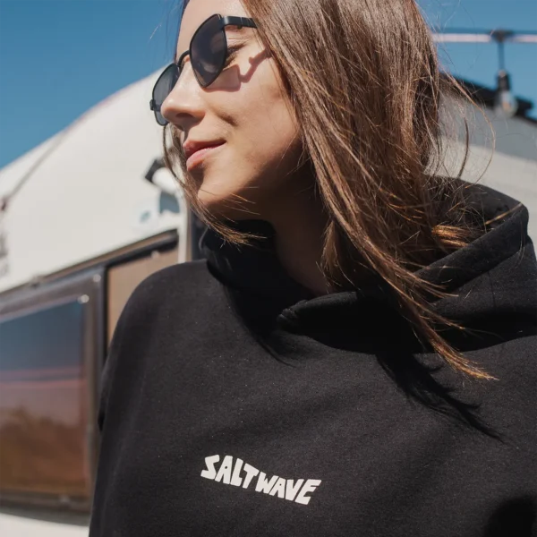 Bluza z kapturem Salt Wave czarna