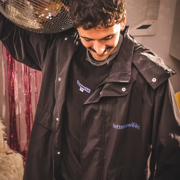 Parka przeciwdeszczowa oversize BitterSweet niebieski