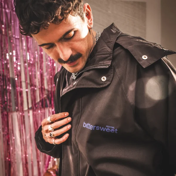 Parka przeciwdeszczowa oversize BitterSweet niebieski