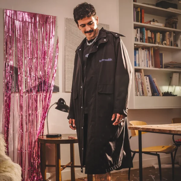 Parka przeciwdeszczowa oversize BitterSweet niebieski