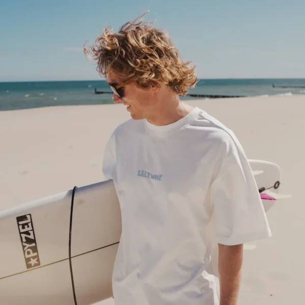 T-shirt Salt Wave biały