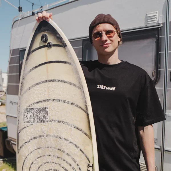 T-shirt Salt Wave czarny