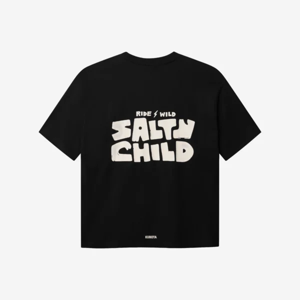 T-shirt Salt Wave czarny