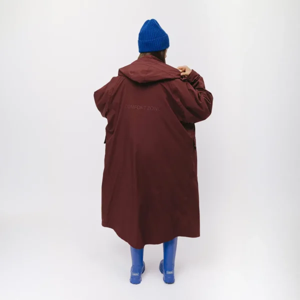 Zdjęcie główne - Parka przeciwdeszczowa oversize Comfort Zone bordowa unisex