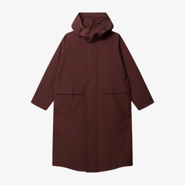 Parka przeciwdeszczowa oversize Comfort Zone bordowa unisex