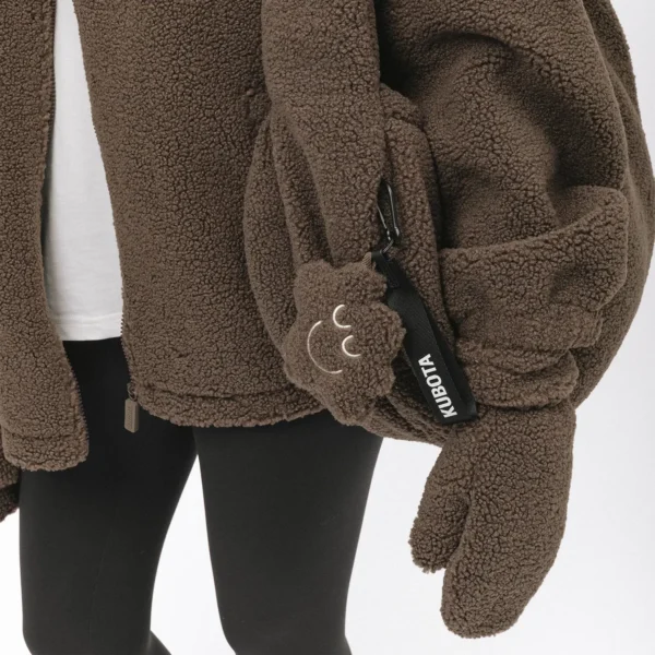 Rękawiczki z jednym palcem Comfy Club brązowe