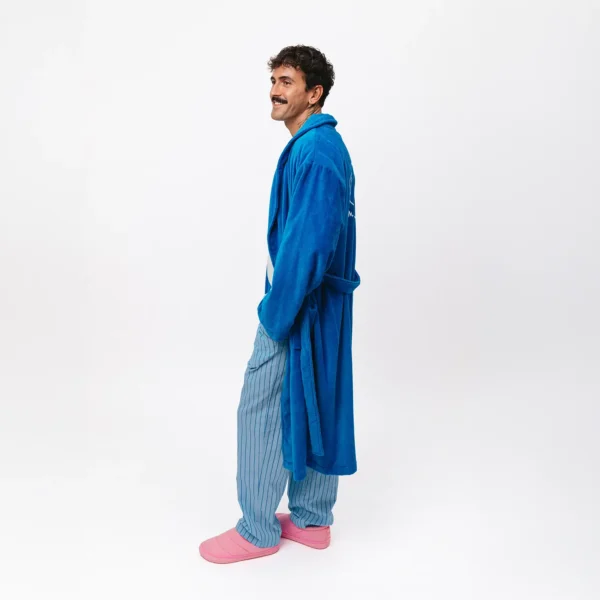 Szlafrok Comfy Club kobaltowy unisex