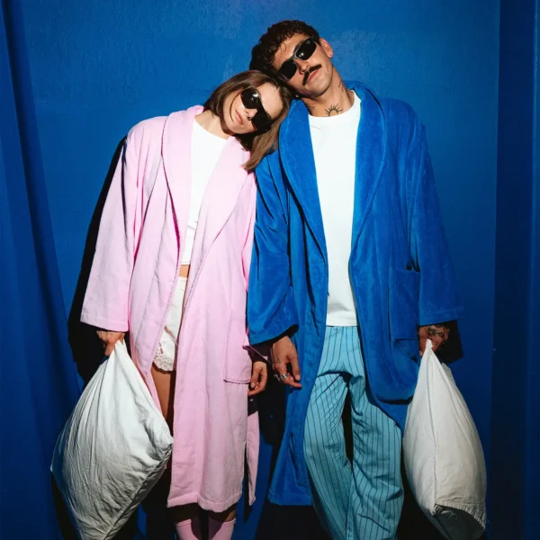 Szlafrok Comfy Club różowy unisex