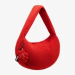 Torba z polaru Cushy z brelokiem Comfy Club czerwona