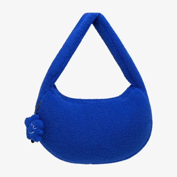 Torba z polaru Cushy z brelokiem Comfy Club kobaltowa